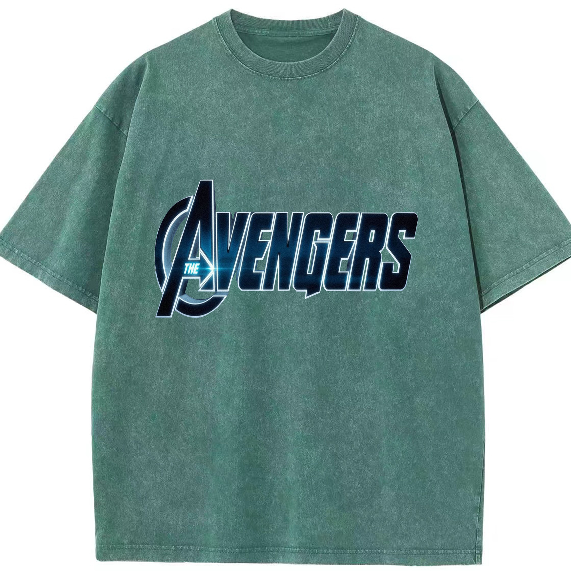 （画像用） アベンジャーズ The Avengers 綿100% ヴィンテージ風 半袖Tシャツ（フロントプリント）